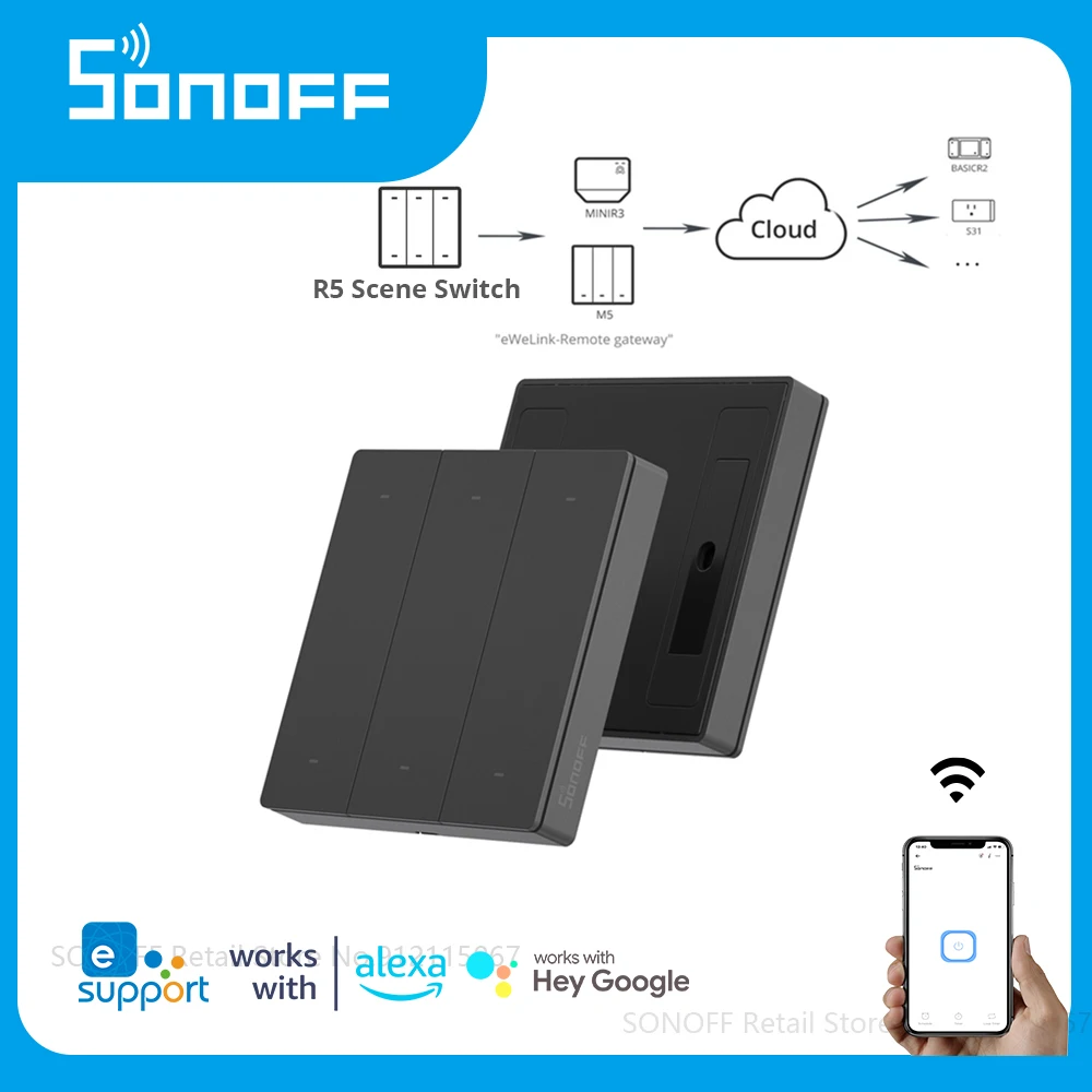 SONOFF DUAL R3 WiFi Bluetooth Smart Switch 16A S-MATE Switch Remote Control  UK