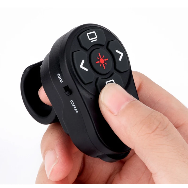 2.4G Finger ring Wireless Presenter Pointer USB and USB C Receiver recharging battery Meeting