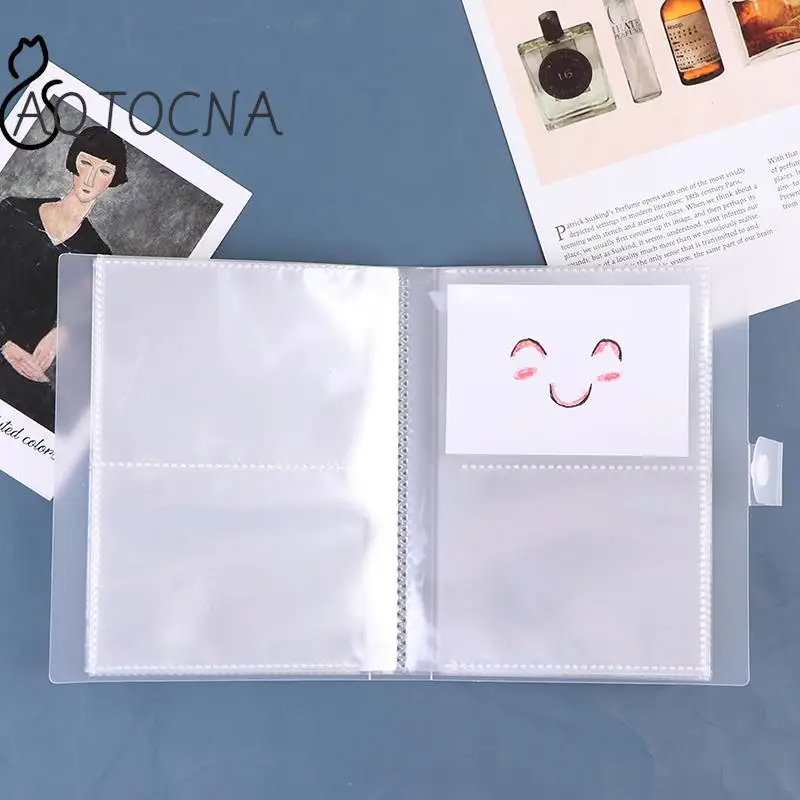 

Прозрачный чехол-книжка для ногтей, с пуговицами