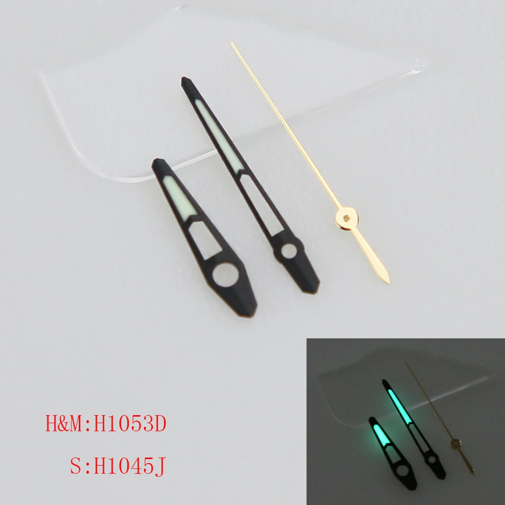 Cut Face Super C3 Green Luminous Watch Hands Fit NH34 35 36 38 70 Automatic Movement 1053
