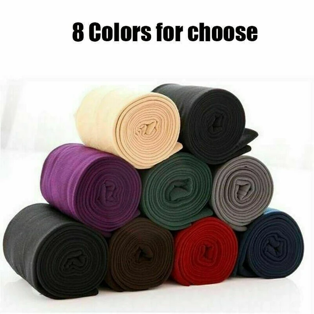 6 Colors Leggings Women for Autumn Winter Thermal Tights Pants Fleece Lined  Plush Thin Velvet Warm High Waist Outer Pantyhose