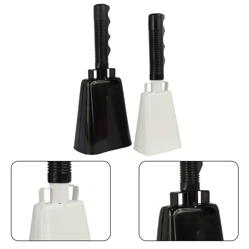 Hand Bell Cow Bell Steel Cowbell With Handle Hand Percussion For Party Sport Events Cheering Bell Hand Call Loudly For Concert