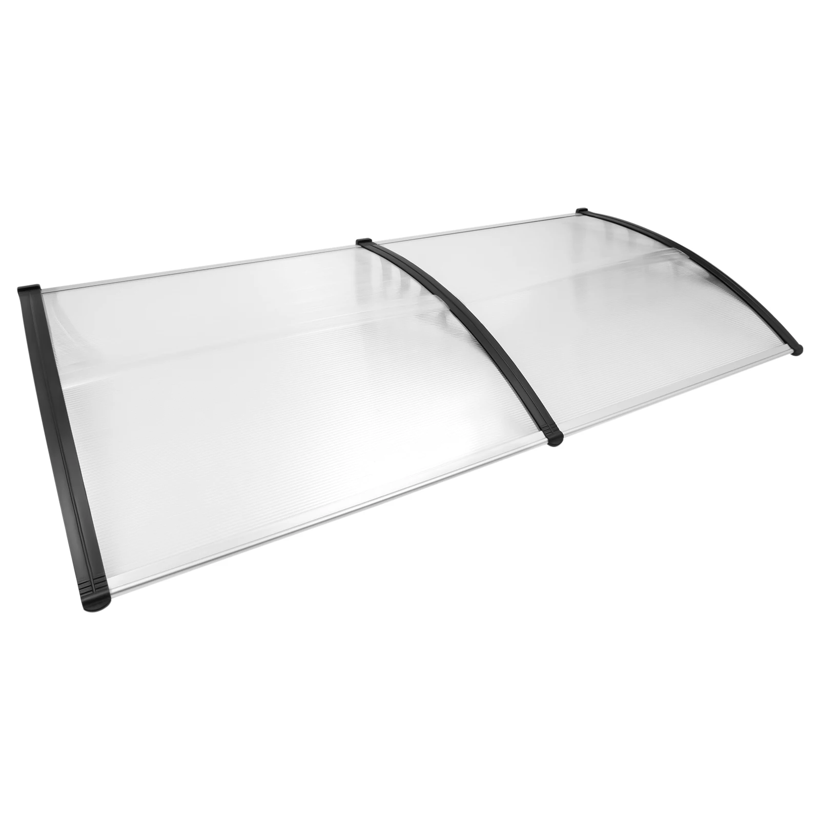 200 x 93 cm Tür-Kabinendach, transparenter Sonnenschutz-Regenschutz mit Rahmen für Geschäfte, Türen und Fenster – Detail 11