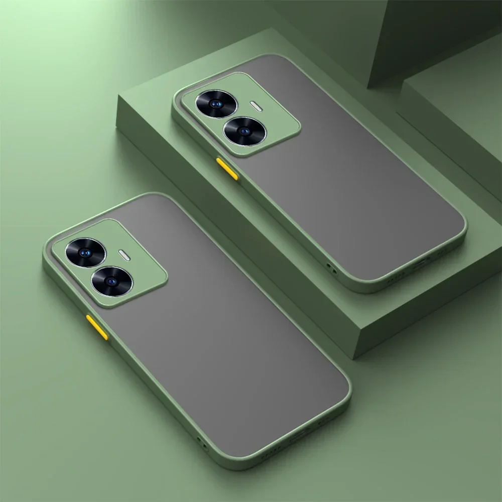 Shockproof Matte Armor Silicone Edge Hard PC Back Case