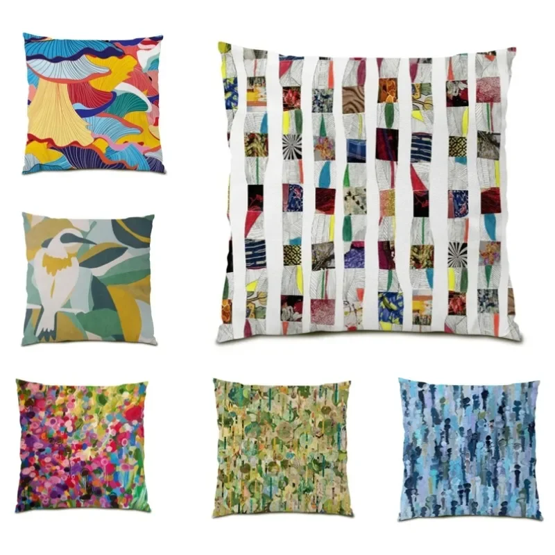 

Oil Painting Pillowcases 45x45cm Double Sided Pillow Cover Retro European Style Cushion Cover Sofa Home Decor Items DE0238