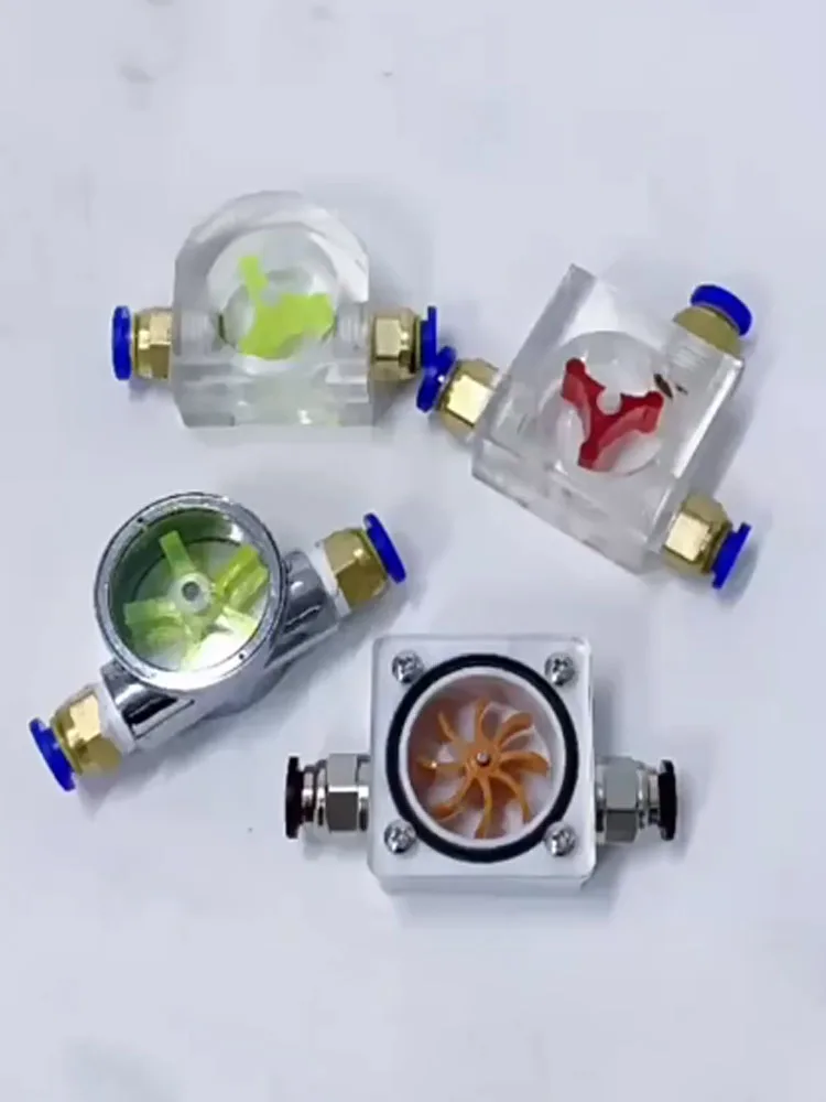 Engraving Machine Flow Meter Water Cooling Monitor Spindle Motor Rotating Observer Cooling Indicator 6/8/10/12/16mm Connector