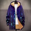 Men Cardigans Coats Skull Head Printed Plush Thick Winter Abstract Art Graphics Jackets Casual Streetwear Unisex Clothing 2