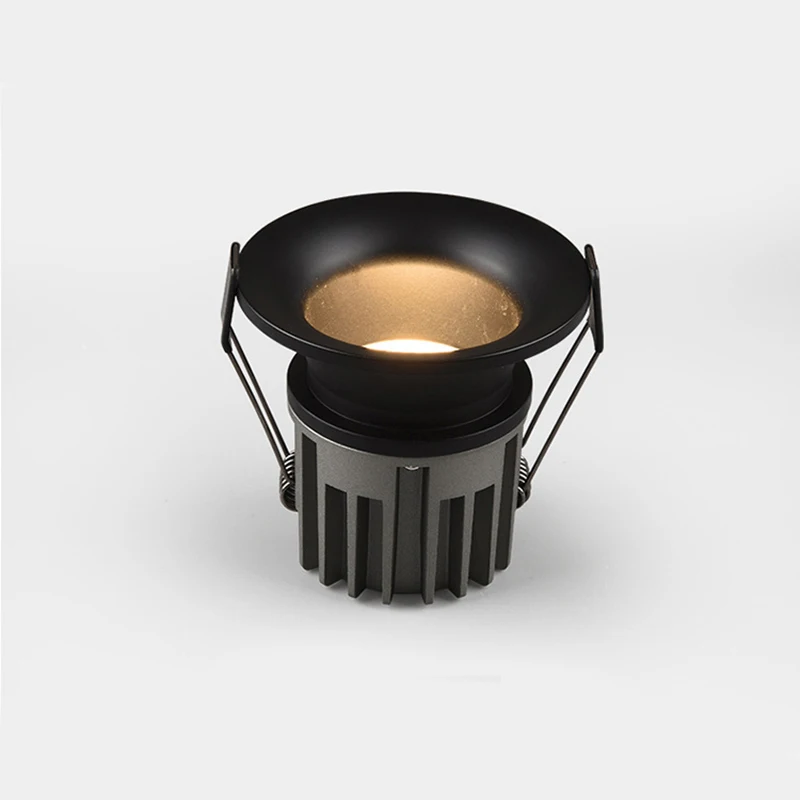 조광 가능한 오목한 LED COB 다운라이트 천장 램프, 알루미늄 스포트라이트, 가정 사무실 상점용, 7W10W12W15W, AC110V 220V