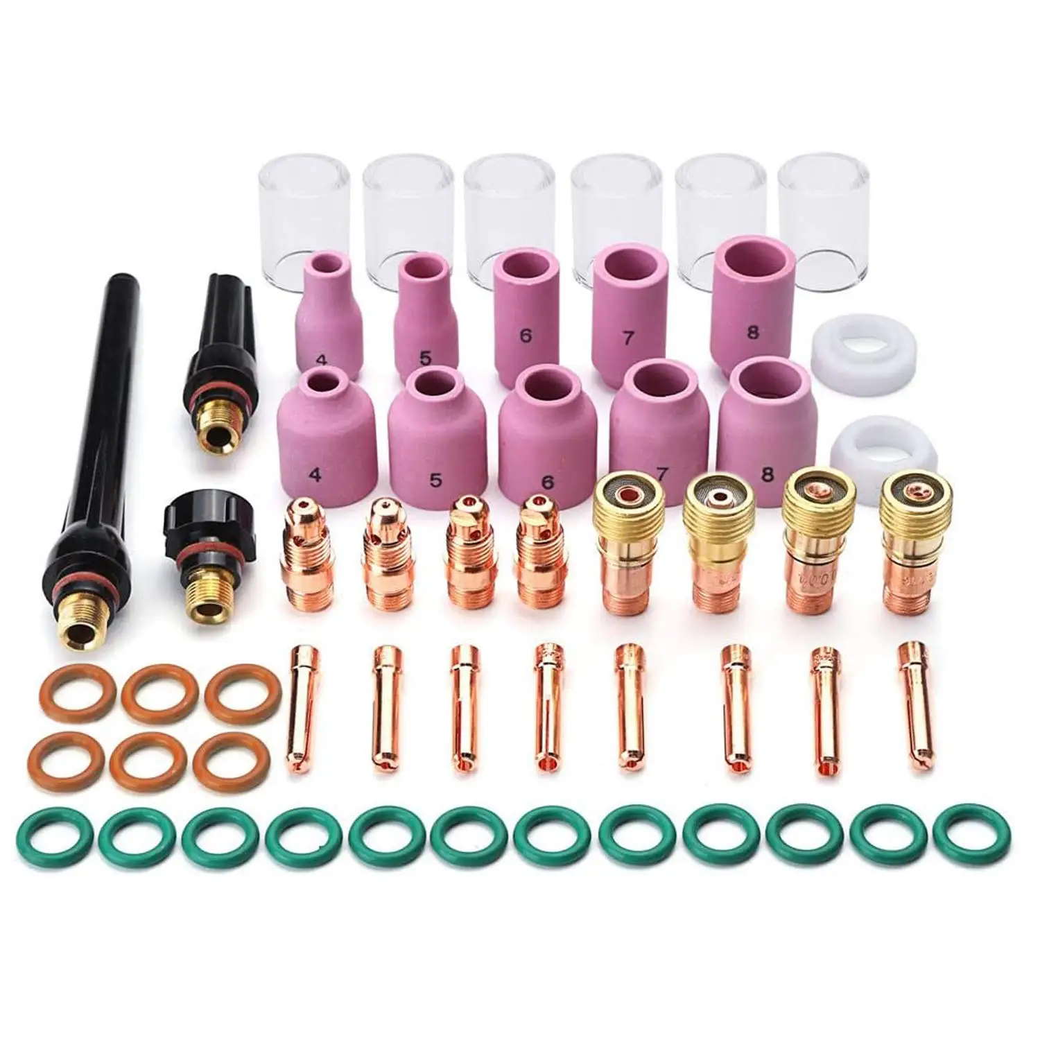 TIG-26 TIG Welding Set Welding Torch Replacement Accessories with Hard Gun Head Ceramic Nozzle Collet Body for Argon Arc Welding miller classic series welding helmet