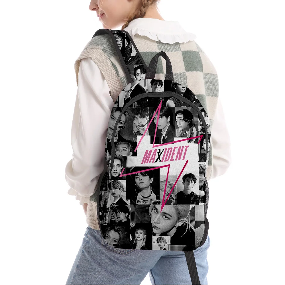 

Trendy Novelty Stray Kids pupil Bookbag Notebook Backpacks 3D Print Oxford Waterproof Boys/Girls Fashion Travel Backpacks