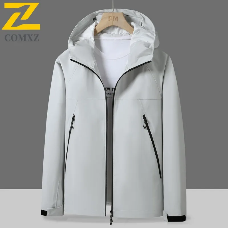 EiAO Windbreaker Unisex Autumn Lightweight Jacket Waterproof Windproof Colorblock  Hiking Coat for Camping Fishing Outdoor Wear