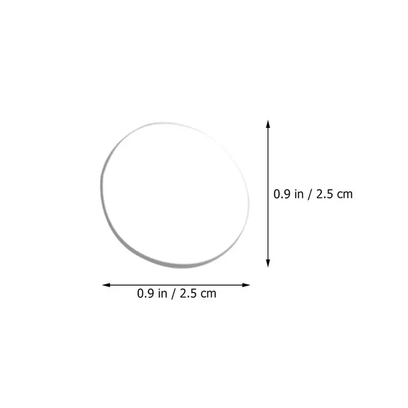Clear Round Glass Table Non-Slip Spacers and Bumpers Pack