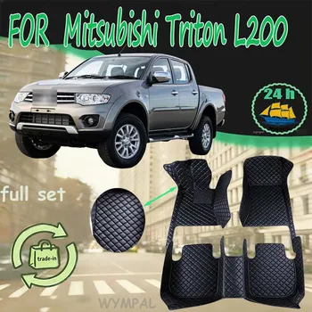 Tappetini auto per Mitsubishi Triton L200 Sportero Hunter Strakar KA 2005 ~ 2014 Tappetino impermeabile Accessori auto Interni