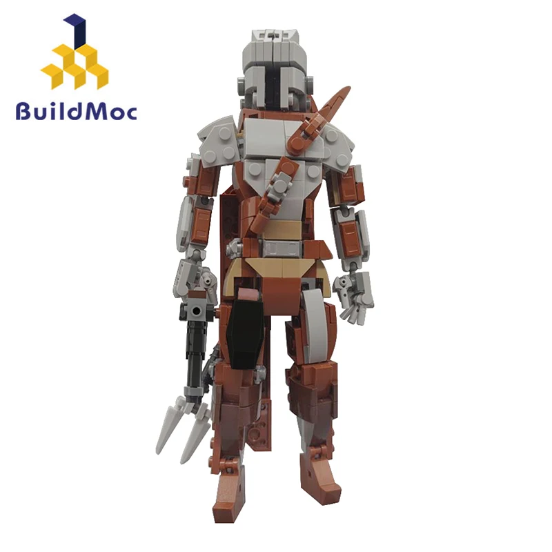 

Buildmoc, космические войны, охотники, джарин, экшн-фигурки, модель MOC, набор строительных блоков, игрушки для детей, подарки, игрушки, 381 шт., кирпичи