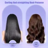 Negative Ion Flat Iron Hair Straightener Curler 10s Fast Heating Pro Ceramic Straightening Curling Iron With Automatic Shut off 3