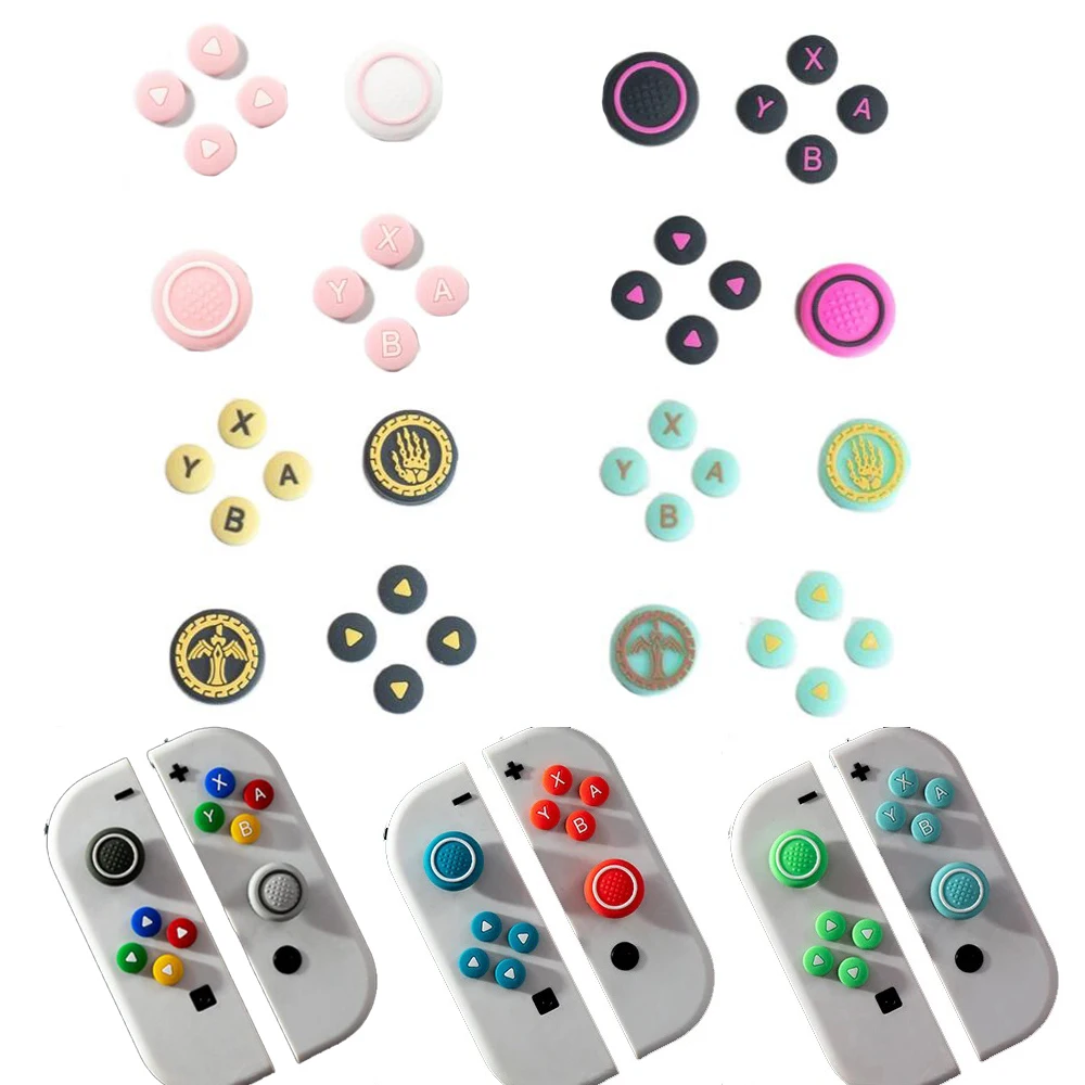 Grip Cap Joy Con Rubber Cap New Silicone Soft D-pad Cross Button