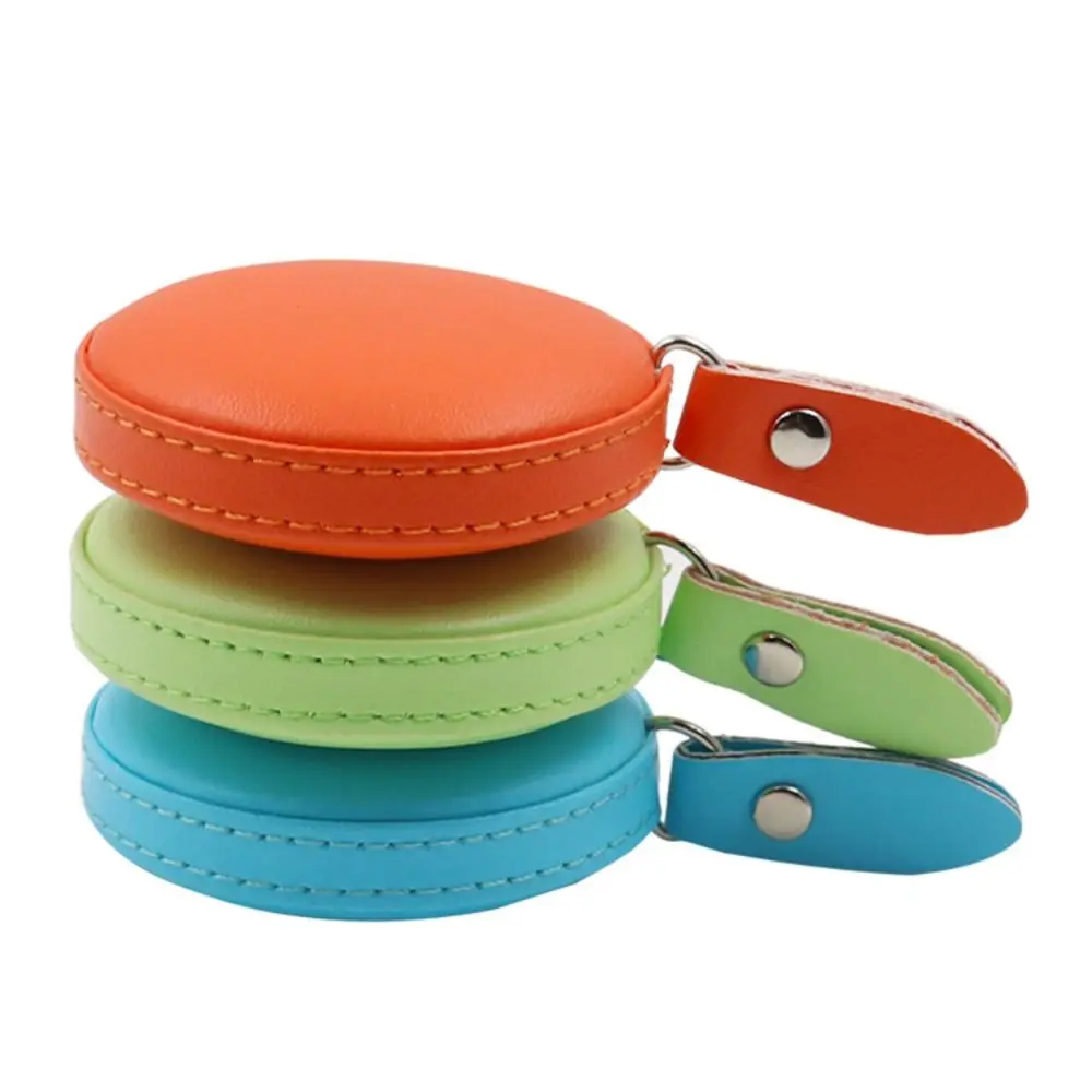 150cm 60" Retractable Ruler Tape Leather Measuring Tape Auto Shrink Portable Roll Tape Centimeter Inch Measuring Tool