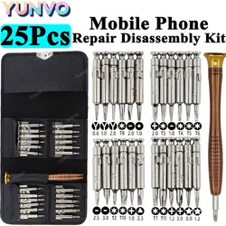 Precision Screwdriver Set - Mini Magnetic Kit with Portable Leather Storage Bag, Professional Electronics Toolset (25 Pieces) (25 in 1 Screwdriver)