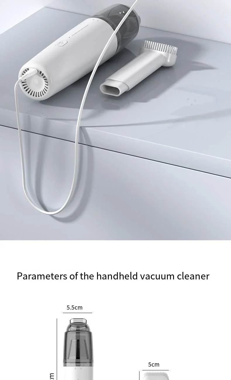 Handheld Car Vacuum - Powerful Suction Mini Cordless Portable Cleaner | Rechargeable Wet Dry