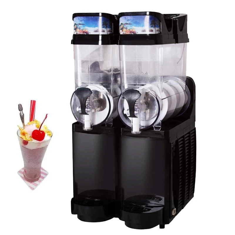 Commercial Slush Machine Frozen Drink Dispenser Ice-Cool Juice Making Snow Melting Machine For Cafe Snack Bar Smoothie Maker