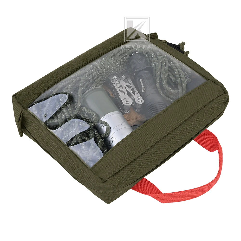 KRYDEX Taktische transparente Top-Einsatztasche, große/kleine Tasche für D3, Rucksack-Organizer, Camping, Reisen, Überleben, medizinische Aufbewahrungstasche – Detail 4