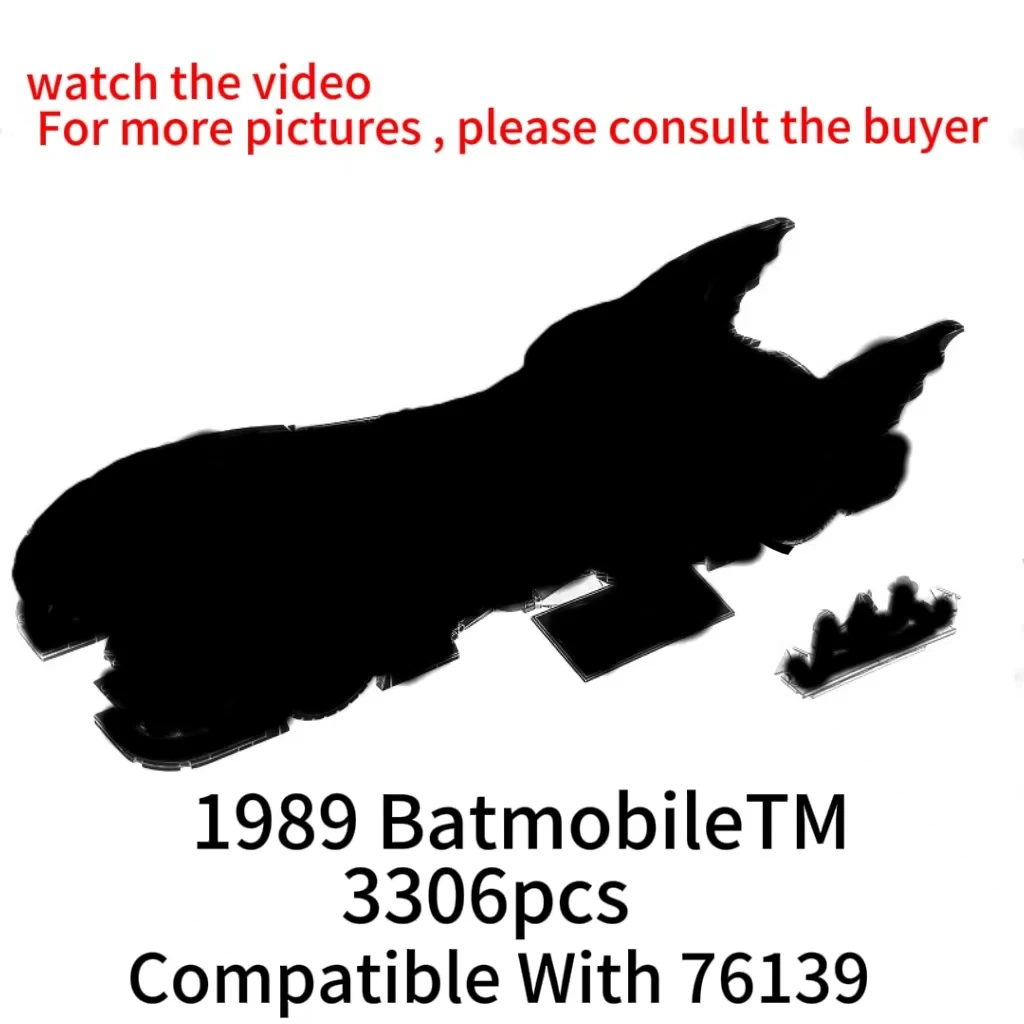 

In Stock Building Blocks Famous Movie Super Car Model The Tumble 1989 Batmobile 76139 Bricks Toy for Kids Boy Christmas Gifts