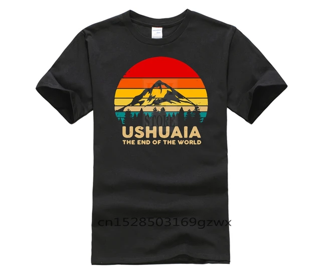 남성용 100% 코튼 Ushuaia 반팔 티셔츠, 2023 여름 패션