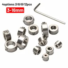 

1Set Bit Limit Ring Depth Stopper Ring Drill Stop Collar Set - 3mm-16mm Drilling Bit Locators Woodworking Power Tool Brand New