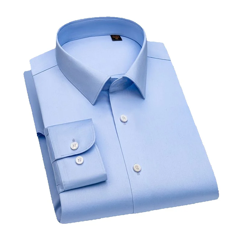 CT 【Fadenzahl 200, vierlagig】DP Ready-to-Wear, bügelfrei, hochwertige, reine Baumwolle, Langarm, für Herren, Business, Professional_voghion.com