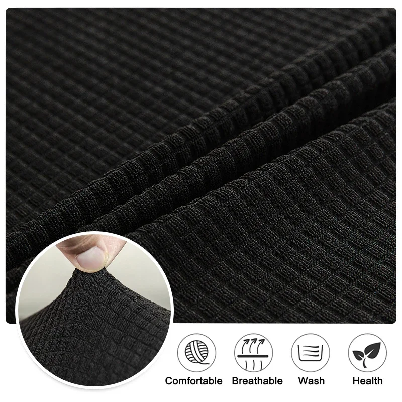 Waterproof Ottoman Cover Stretch Ottoman Slipcover Round Storage Cover Folding Stool Covers Furniture Cover for Footrest Ottoman 4