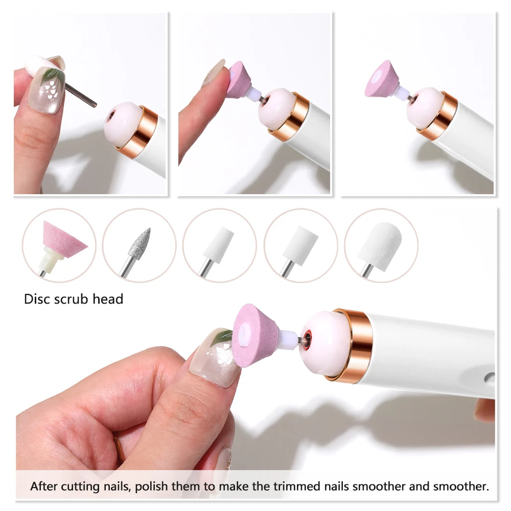 LULAA Portable Manicure Set Full Set of Professional Manicure and Pedicure Tools for Exfoliation and Polishing for Nail Salon 3