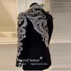 Man Glitter Sequins Suits For Wedding Luxury Jewelry Ornament Beaded Prom Blazers Customized 3-Piece Men's Tuxedos Costume Homme 2