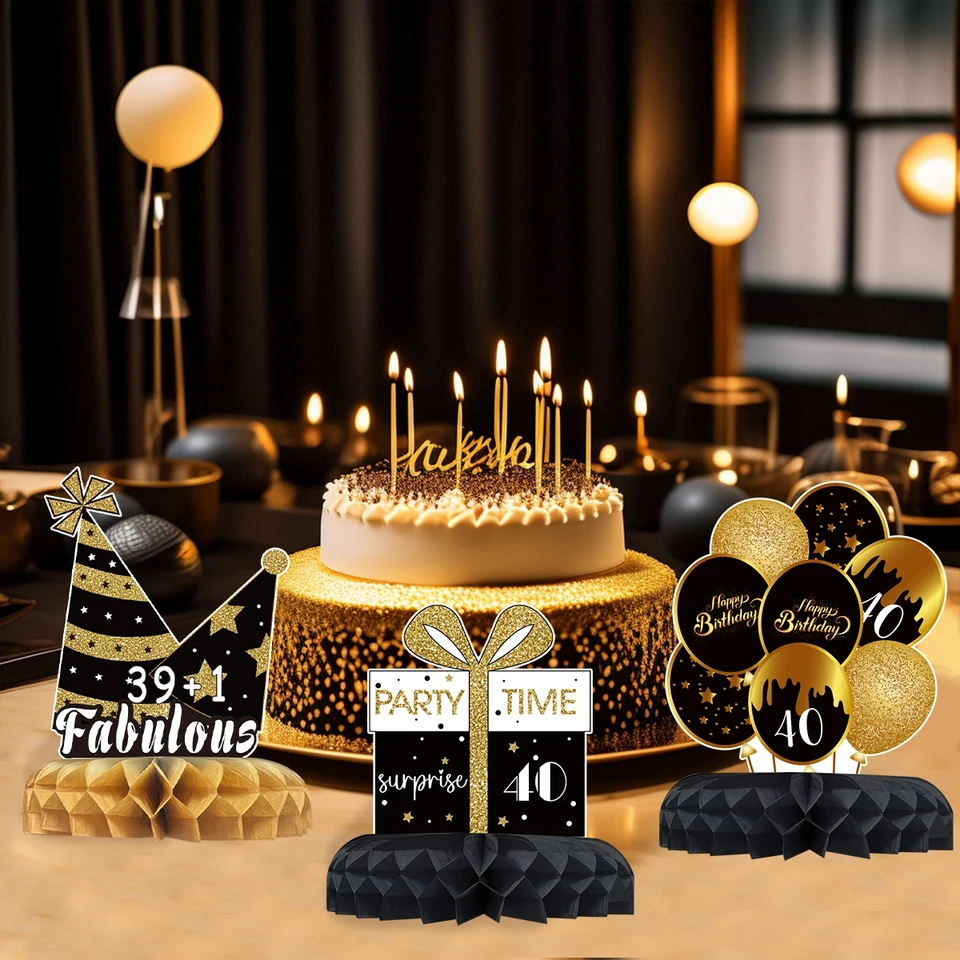 Ikosora Decorazione da Tavolo Centrotavola di Buon Compleanno, Centrotavola Centrotavola A Nido