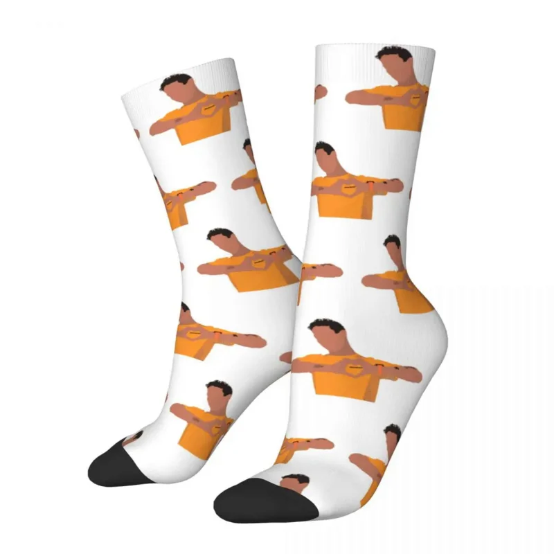 

Удобные мужские носки Даниэль Риккардо, аксессуары, мягкие носки для скейтборда, подарки на весну, осень и зиму