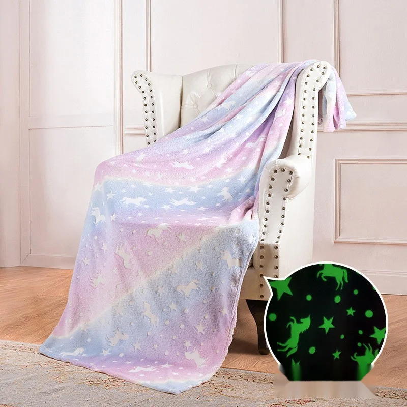 Heißer verkauf kinder flanell decken, leuchtende decken_voghion.com
