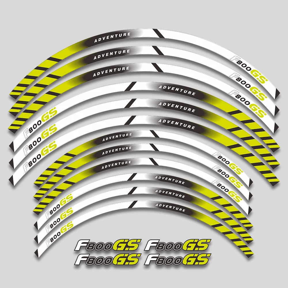 

Motorcycle Wheels Sticker Rim Tire Reflective Stripe Accessories Decals Set For BMW F800GS f800 gs F 800GS F 800 GS 21″17″