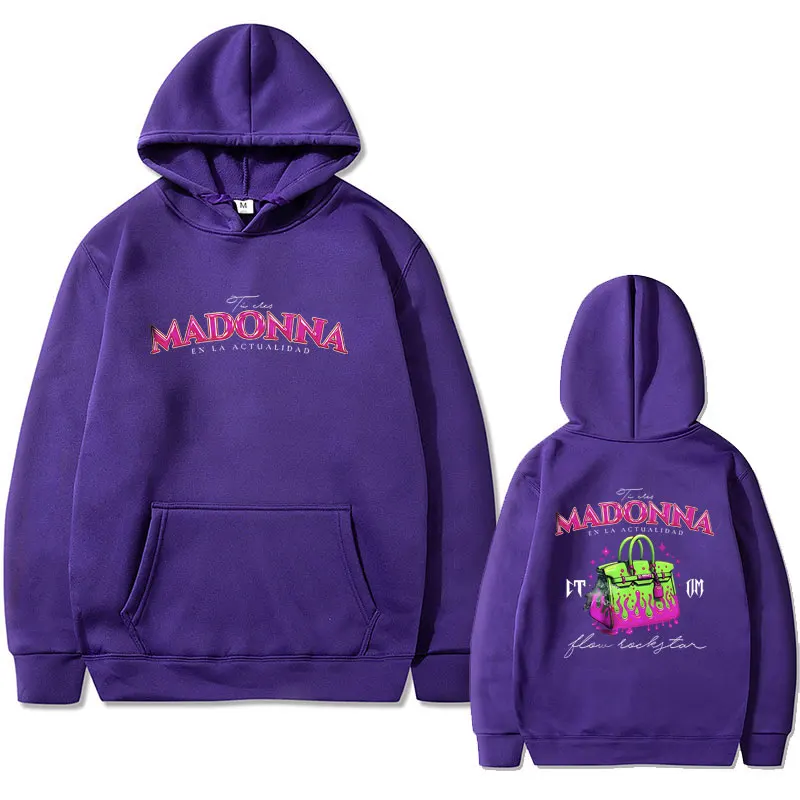 Natanael Cano Madonna Corridos Tumbados CT Double Sided Print Hoodie Male Fleece Cotton Pullover Men's Hip Hop Vintage Hoodies