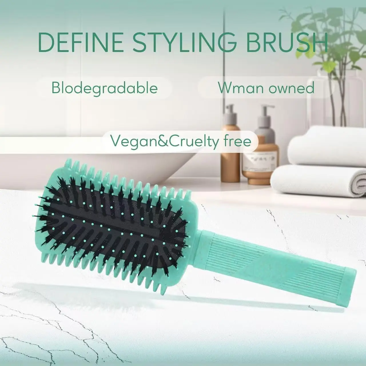 Curl Define Brush,Bounce Brush for Curl Define Hair,Volume Curly Hair Brush Shaping and Style Women's Curls Style 3