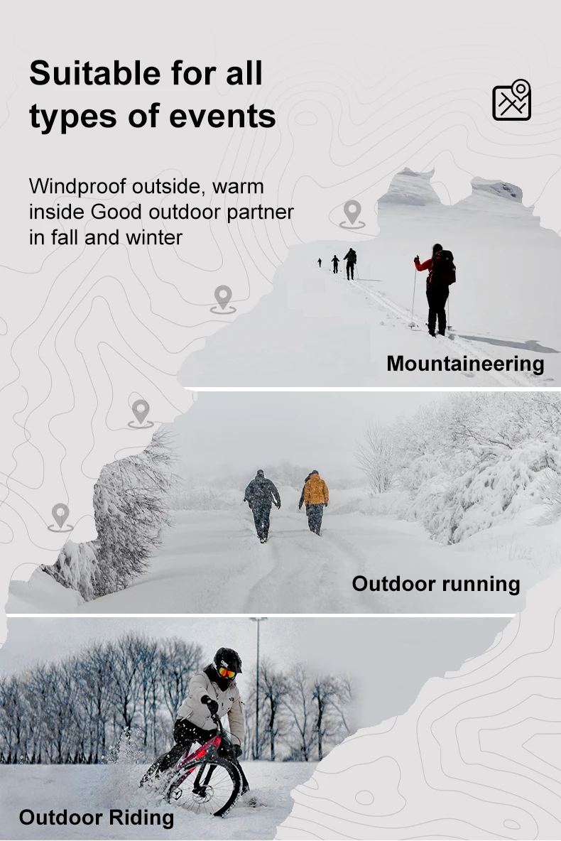 Description Picture 6 of itemINBIKE Winter Cycling Gloves Men Touch Screen Padded Road Bike Gloves Anti-Slip Warm Bicycle Gloves for Riding Biking MTB Gloves