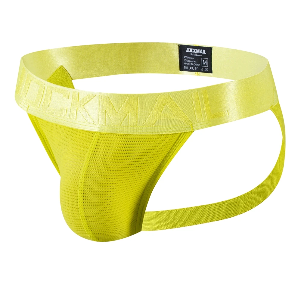 Men's Sexy Nylon Jockstrap Thongs - Fast-Drying Bikini Briefs