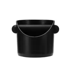 Espresso Grounds Knock Box - Non - Slip Barista Coffee Accessory (Black)