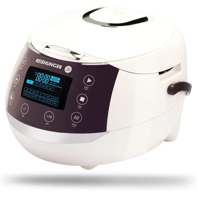 Reishunger Digital Mini Rice Cooker & Steamer, Red with Keep-Warm Function  & Timer - 3.5 Cups - Small Rice Cooker Japanese Style with Ceramic Inner Pot  - 8 Programs - 1-3 People - Yahoo Shopping