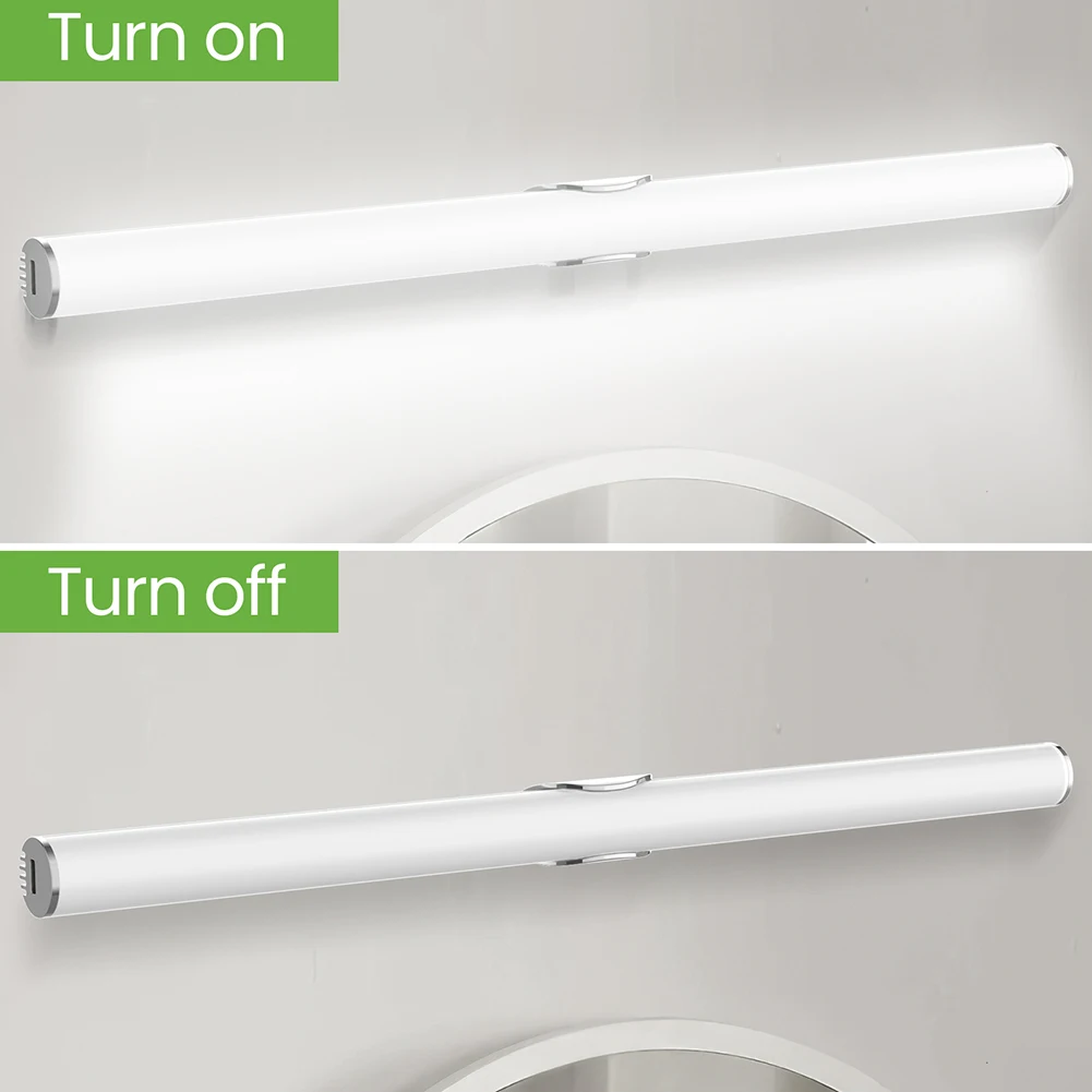 LED Eye Protection Light USB Charging Hanging Lamp Touch Switch Bedside Lamp Dimmable Cordless IP44 Waterproof for Home Bathroom