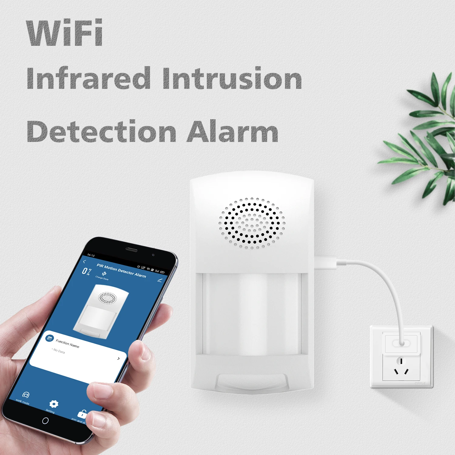 

Инфракрасный датчик движения Tuya с Wi-Fi, датчик с PIR-датчиком для умного дома, с сигнализацией, с дистанционным управлением через приложение