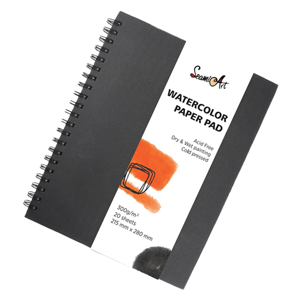 Drawing Book Watercolor Paper Painting Pad Coil Sketchbook Marker Hand Painted Panel 3