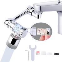 Kitchen Faucet Extender with Filter 2 Modes Metal Universal Swivel Bubbler Nozzle Sprayer 1080° Rotate Filtered Faucet Extension 1