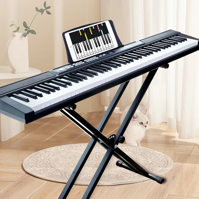 Description Picture 6 of itemBlack Portable Electronic Organ 88 Keys Electronic Piano Adult Children Beginners Pianos Professional Keyboard Instruments