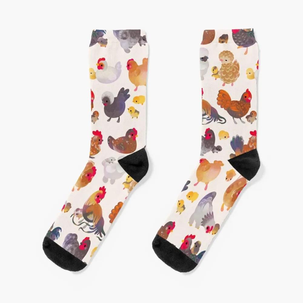 

Chicken and Chick Socks retro FASHION gifts Socks For Girls Men's