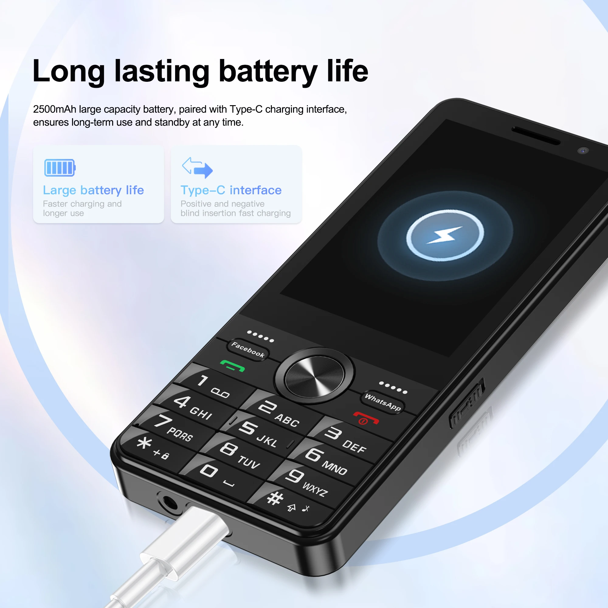 SERVO F24 PRO 4G LTE Smartphone Android System 2GB RAM 16GB ROM Play Store GPS WiFi 3.5" Touch Display Button Smart Mobile Phone