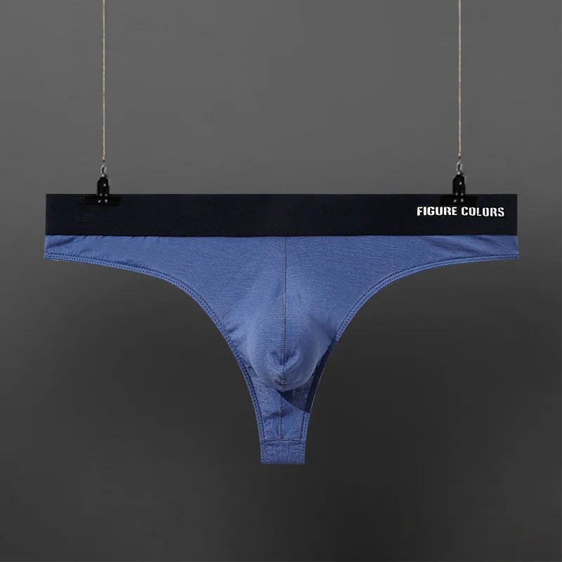 

Мужские стринги, сексуальное U-образное Выпуклое нижнее белье, стринги, мягкое бикини из модала с низкой талией, нижнее белье, трусы, тонкие дышащие спортивные бандажные стринги